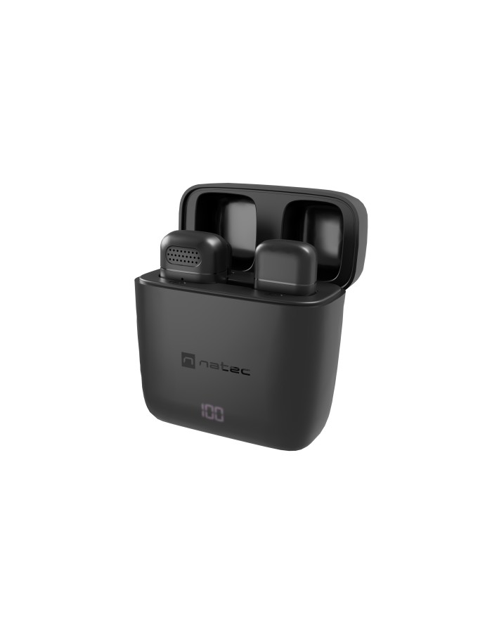 Natec Wireless Wearable Microphones for Contect Creators USB-C HOPPER LAVALIER