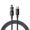 Baseus Cable Lightning to USB-C Display 2 Series Braided 20W 2.0m Black Baseus Cable Lightning to USB-C Display 2 Series Braided 20W 2.0m Black