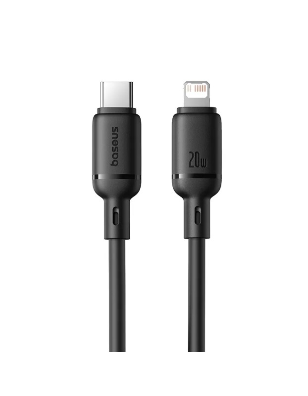 Baseus Cable Lightning to USB-C Silky Series 1.0m Black Baseus Cable Lightning to USB-C Silky Series 1.0m Black
