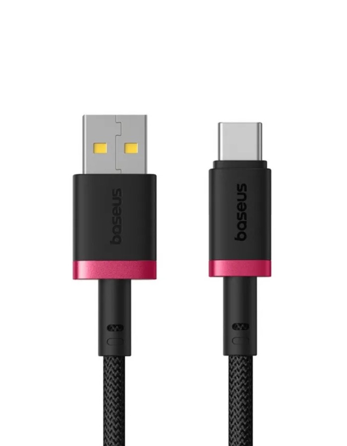 Baseus Cable USB-C to USB-A Dura Series Braided 1.0m Black+Red Baseus Cable USB-C to USB-A Dura Series Braided 1.0m Black+Red