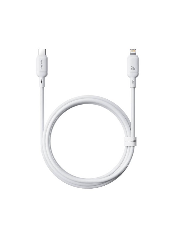 Baseus Cable Lightning to USB-C Silky Series 1.0m White Baseus Cable Lightning to USB-C Silky Series 1.0m White