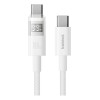 Baseus Cable USB-C to USB-C Display 2 Series Braided 100W 1.0m White Baseus Cable USB-C to USB-C Display 2 Series Braided 100W 1.0m White