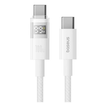 Baseus Cable USB-C to USB-C Display 2 Series Braided 100W 1.0m White