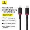 Baseus Cable Lightning to USB-C Dura Series Braided 1.0m Black Baseus Cable Lightning to USB-C Dura Series Braided 1.0m Black