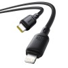 Baseus Cable Lightning to USB-C Silky Series 1.0m Black Baseus Cable Lightning to USB-C Silky Series 1.0m Black