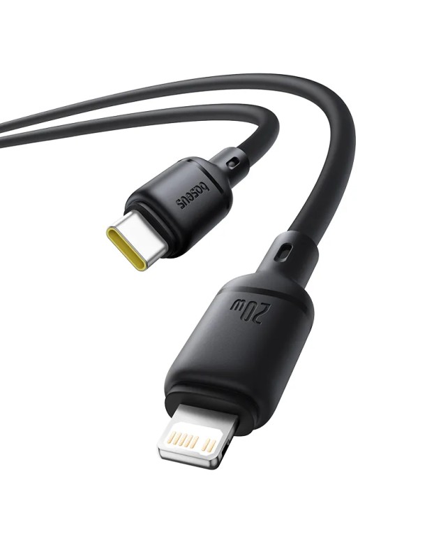 Baseus Cable Lightning to USB-C Silky Series 1.0m Black Baseus Cable Lightning to USB-C Silky Series 1.0m Black