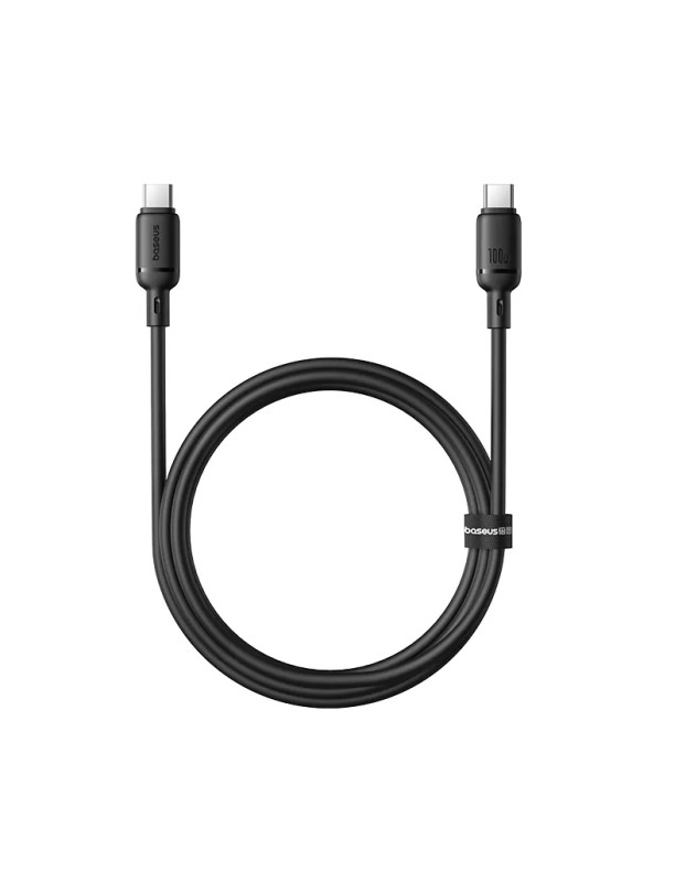 Baseus Cable USB-C to USB-C Silky Series 1.0m 100W Black