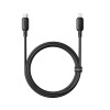 Baseus Cable Lightning to USB-C Silky Series 1.0m Black Baseus Cable Lightning to USB-C Silky Series 1.0m Black
