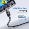 Baseus Cable USB-C to USB-A Display 2 Series Braided 100W 2.0m Black Baseus Cable USB-C to USB-A Display 2 Series Braided 100W 2.0m Black