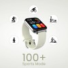 HiFuture ZONE2 Silver/Grey IP68 SmartWatch Supports Wireless Calling, 7day Battery & Health Monitoring Features