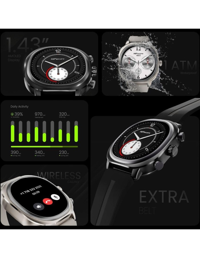 HiFuture Lifestyle SmartWatch AIX Lite Black