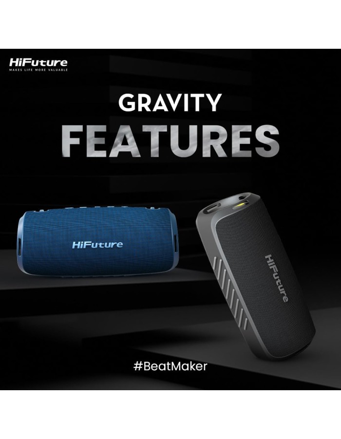 HiFuture Portable BT Speaker GRAVITY IPX7 45W Blue