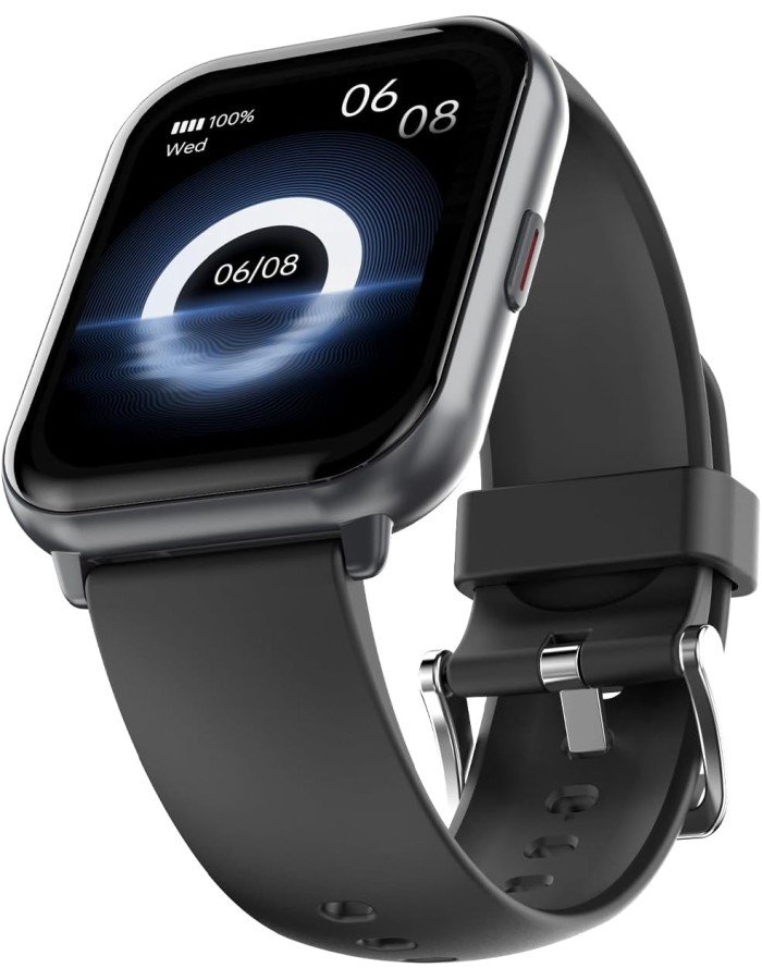 HiFuture ZONE2 Black IP68 SmartWatch Supports Wireless Calling, 7day Battery & Health Monitoring Features