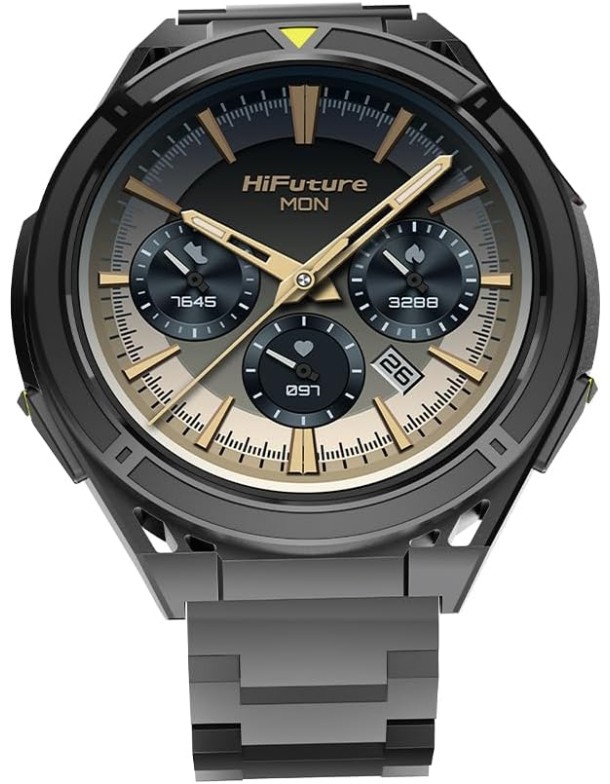 HiFuture Adventure GPS SmartWatch ACTIVE Black/Yellow with Stainless Steel + Silicone Bands HiFuture Adventure GPS SmartWatch ACTIVE Black/Yellow with Stainless Steel + Silicone Bands