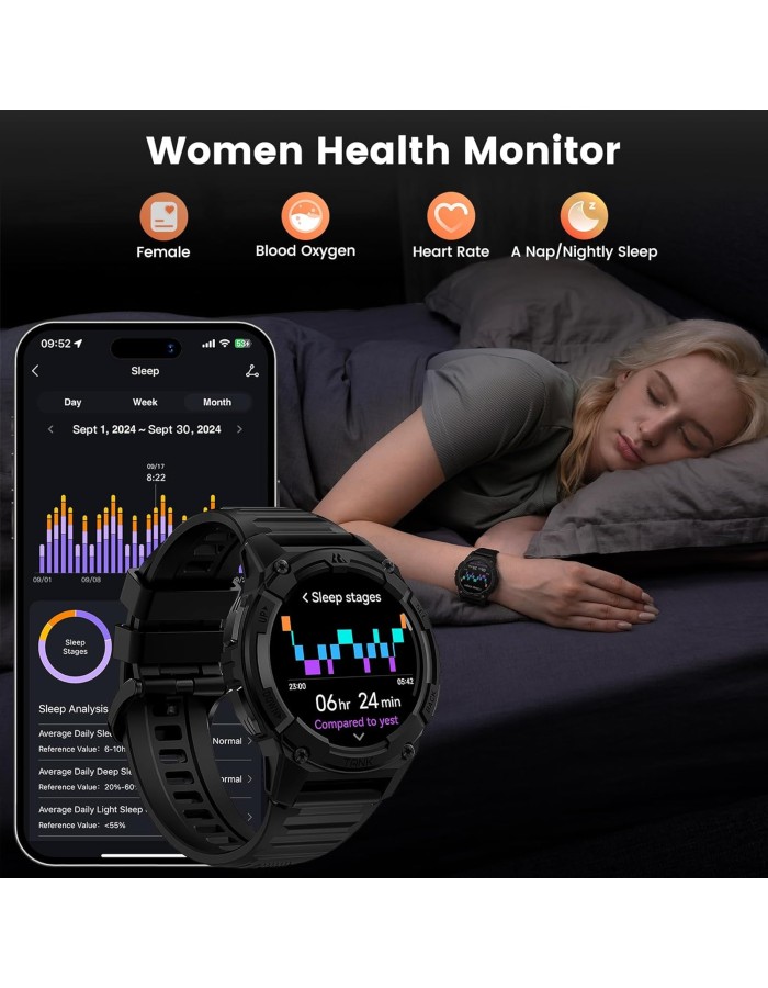 Kospet TANK S2 Rugged Smartwatch GPS Silicone Black