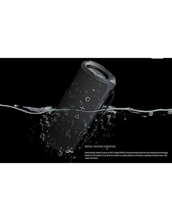 HiFuture Portable BT Speaker RIPPLE IPX7 30W Black HiFuture Portable BT Speaker RIPPLE IPX7 30W Black