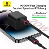 Baseus Cable Lightning to USB-C Dura Series Braided 1.0m Black Baseus Cable Lightning to USB-C Dura Series Braided 1.0m Black