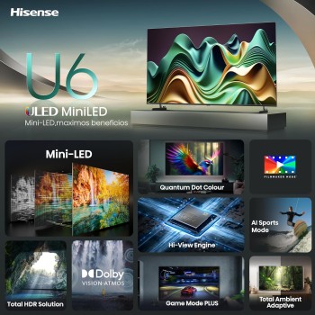 Hisense 50U6NQ 50'' 4K Smart QLED MINI LED TV Hisense 50U6NQ 50'' 4K Smart QLED MINI LED TV