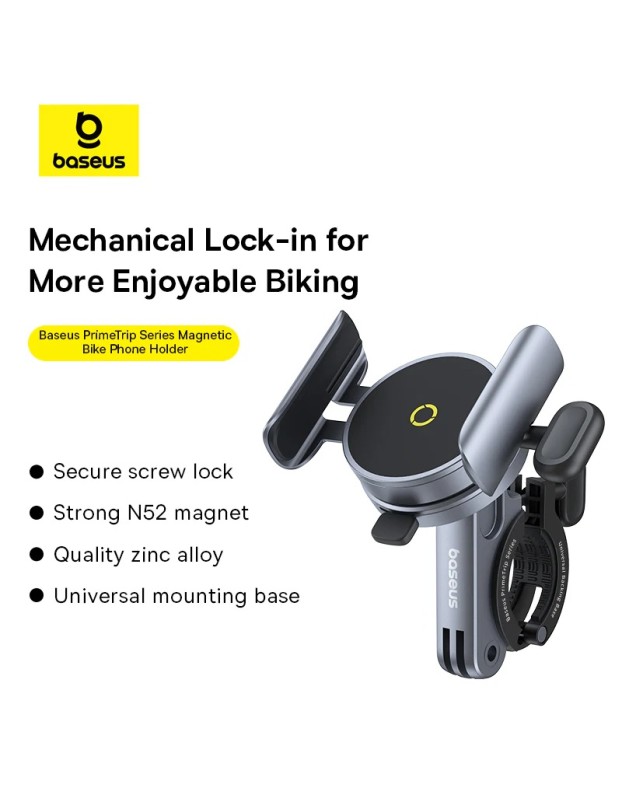 Baseus VA Motorcycle/Bicycle Phone Holder PRIMETRIP Baseus VA Motorcycle/Bicycle Phone Holder PRIMETRIP