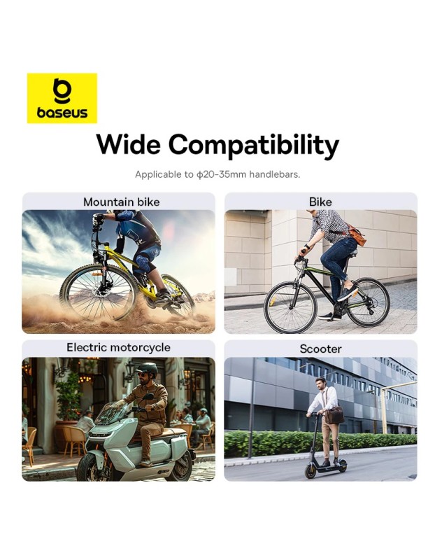 Baseus VA Motorcycle/Bicycle Phone Holder PRIMETRIP Baseus VA Motorcycle/Bicycle Phone Holder PRIMETRIP