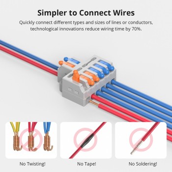 Sonoff D1-2 Quick Wire Connectors (54 pcs) Sonoff D1-2 Quick Wire Connectors (54 pcs)