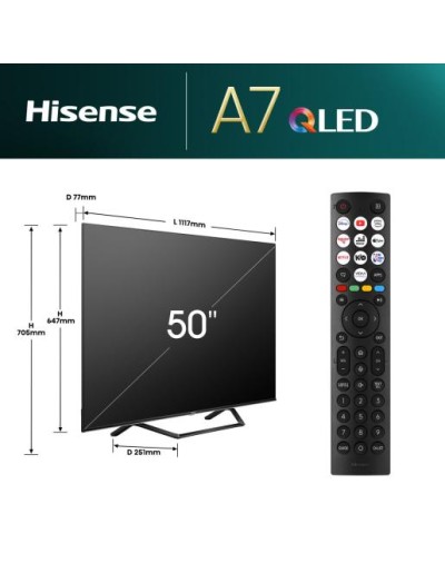 Hisense 50A7NQ 50'' 4K Smart QLED TV