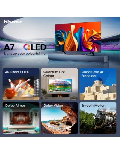 Hisense 50A7NQ 50'' 4K Smart QLED TV