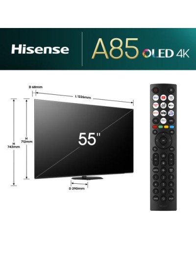 Hisense 55A85N 55'' 4K Smart OLED 120hz  TV