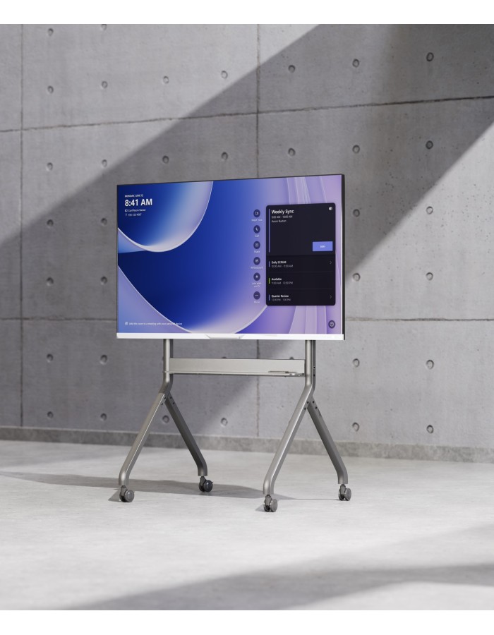 NBMounts P220 Heavy Duty Motorized TV Trolley up to 90'' 1.75m 90kg with Wireless Remote & Touchpad