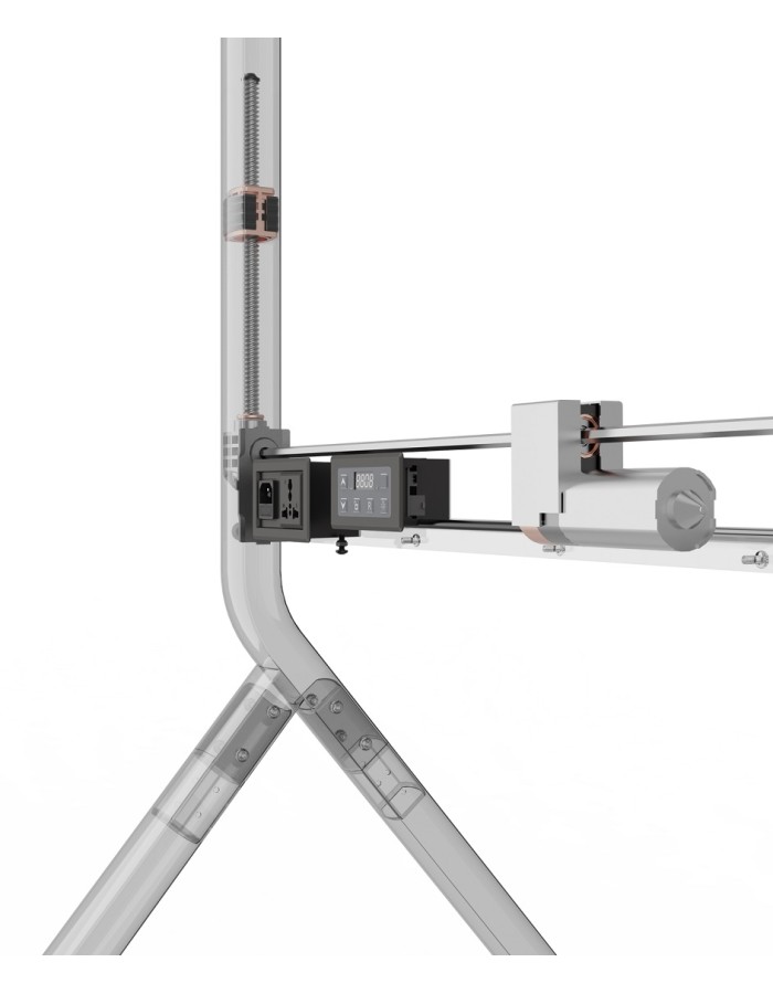 NBMounts P220 Heavy Duty Motorized TV Trolley up to 90'' 1.75m 90kg with Wireless Remote & Touchpad