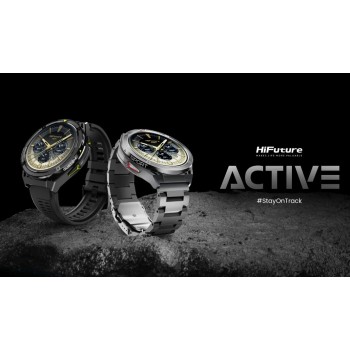 HiFuture Adventure GPS SmartWatch ACTIVE Black/Red with Stainless Steel + Silicone Bands HiFuture Adventure GPS SmartWatch ACTIVE Black/Red with Stainless Steel + Silicone Bands