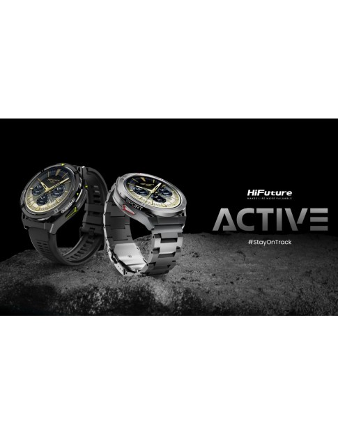 HiFuture Adventure GPS SmartWatch ACTIVE Black/Red with Stainless Steel + Silicone Bands HiFuture Adventure GPS SmartWatch ACTIVE Black/Red with Stainless Steel + Silicone Bands