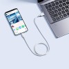 Baseus Cable USB-C to USB-A Silky Series 1.0m 100W White Baseus Cable USB-C to USB-A Silky Series 1.0m 100W White