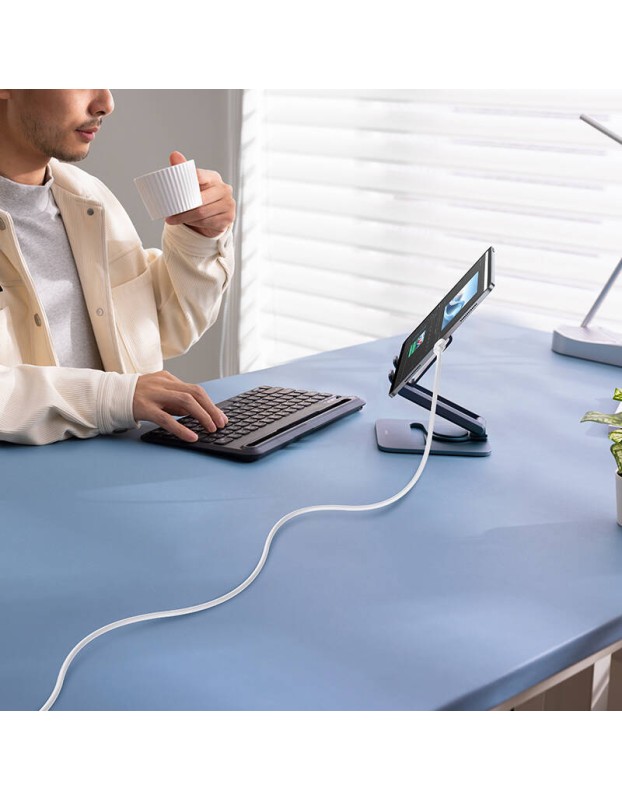 Baseus Cable USB-C to USB-A Silky Series 1.0m 100W White Baseus Cable USB-C to USB-A Silky Series 1.0m 100W White