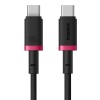 Baseus Cable USB-C to USB-C Dura Braided 1.0m 100W Black+Red Baseus Cable USB-C to USB-C Dura Braided 1.0m 100W Black+Red