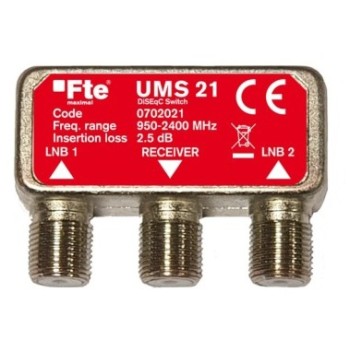 FTE Satellite Diseqc Switch 2-1 UMS21 FTE Satellite Diseqc Switch 2-1 UMS21
