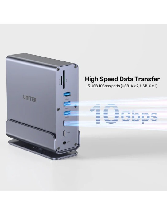 Unitek D1135A 15in1 USB-C Hub Supports Macbook M1 Triple 4K Displays PD100W Dual Card Readers Unitek D1135A 15in1 USB-C Hub Supports Macbook M1 Triple 4K Displays PD100W Dual Card Readers
