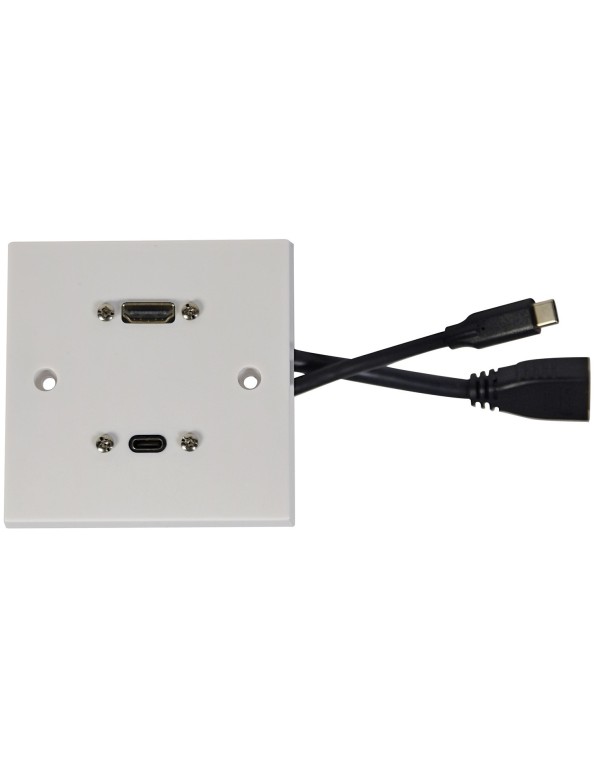 AV:Link WALL PLATE USB-C/HDMI 8K 122.387UK
