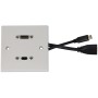 AV:Link WALL PLATE USB-C/HDMI 8K 122.387UK