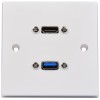 AV:Link WALL PLATE USB-A/HDMI 8K 122.398UK
