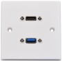 AV:Link WALL PLATE USB-A/HDMI 8K 122.398UK