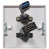 AV:Link WALL PLATE USB-A/HDMI 8K 122.398UK