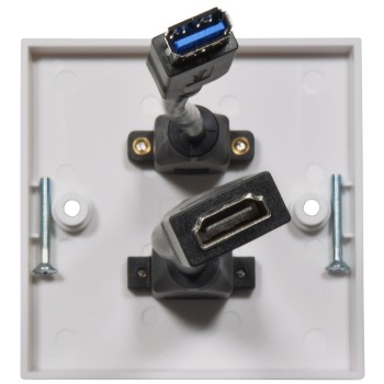 AV:Link WALL PLATE USB-A/HDMI 8K 122.398UK