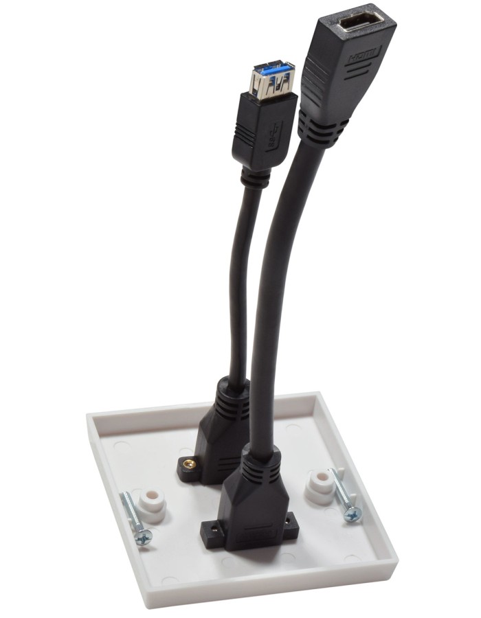 AV:Link WALL PLATE USB-A/HDMI 8K 122.398UK