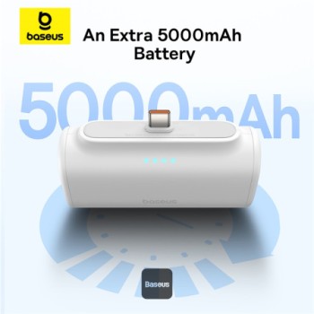 Baseus Powerbank 20W 5000mAh Plug-In Lightning 20W White Baseus Powerbank 20W 5000mAh Plug-In Lightning 20W White