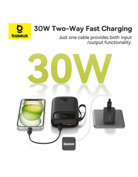 Baseus Powerbank 30W 20000mAh Display QPow 2 Black