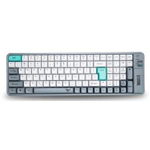 Alcatroz Tetriz Air 3 Wireless Keyboard 2.4G+BT Winter White