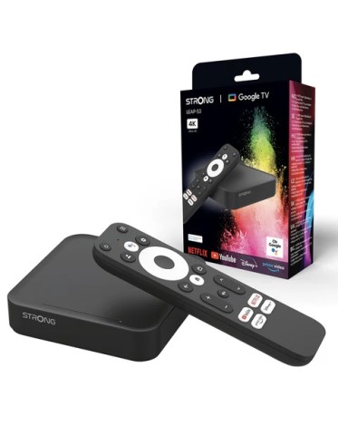 Strong Google TV Smart Box with Dual Band Wi-Fi GoogleCast 4K Android LEAP-S3UK