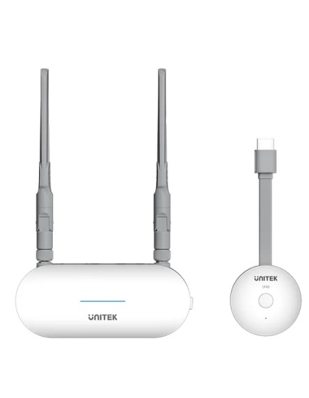 Unitek Wireless HDMI Transmitter & Receiver Kit Up to 50M White V1183A