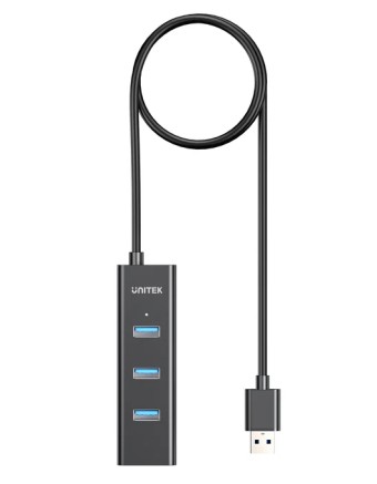 Unitek Y-3089 4x USB-A 3.0 Ports & 1x USB-C Power Port with 1.2m Cable Unitek Y-3089 4x USB-A 3.0 Ports & 1x USB-C Power Port with 1.2m Cable